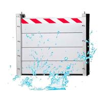 Plaque de Rétention d’Eau en Aluminium Amovible Réutilisable - Volet Anti-inondation avec Déflecteur pour Garage, Sous-sol et Allée(Interior,101 * 80cm)