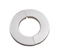 Plaque de rosace ronde fendue en acier inoxydable, bride murale for tuyaux diamètre 24/28/35/42/51 mm, accessoires salle bains lingli(Type32)