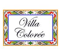 Plaque de rue à personnaliser avec un nom de famille, un nom de villa, un nom de rue ou autre au choix - Plaque de 20x30cm