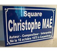 plaque de rue Christophe Mae idée déco collectoin Cadeau