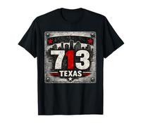 Plaque de Rue en béton Texas 713 T-Shirt