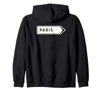 Plaque de Rue Paris française Sweat à Capuche