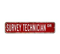 Plaque de rue personnalisée en aluminium durable pour garage, bar, restaurant, club - Cadeau pour technicien d'enquête - 10,2 x 45,7 cm