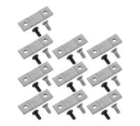 Plaque de Serrage D’étrier à Simple Pince, Entraxe 9 MM | Kit de Remplacement Métal et Plastique, avec Vis, pour Pieds à Coulisse Numériques et Glissières