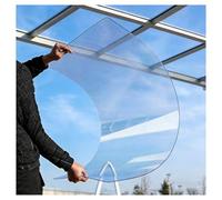 Plaque de Serre en Polycarbonate Transparent Panneau de Remplacement Toiture 1 Mm pour Auvent Serre Résistant Abri Anti Pluie Facile Plier et Découper(1.2x1m/3.94x3.28ft)