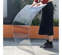 Plaque de Serre en Polycarbonate Transparent - Plaque de toiture Durable 1.2mm PC,Porte D'entrée Auven,Anti-UV,pour Toits,Garage,Marquise,Serre et Enclos- Facile à Coupe