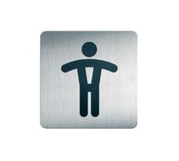 Plaque de signalisation 150x150mm imprimée toilettes hommes