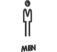 Plaque De Signalisation 3d Avec Flèche Pour Toilettes, Panneaux Pour Toilettes Hommes Et Femmes, Design Créatif Et Autocollant Pour Salles De Bain Et Bureaux. Black Men