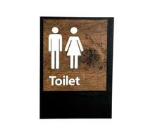 Plaque de signalisation porte salle bains en acrylique, 1 pièce, for hommes et femmes, montée sur panneau Wc, autocollant mural, carte autocollante(Color-3)