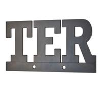 Plaque De Signalisétion Ter, Alliage à Visser, Hauteur 80mm, Noir Thirard