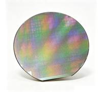 Plaque de Silicium Éducative Échantillon de Puce Silicium Présentoir 6 Pouc | Support en acrylique pour l'enseignement des STIM, la décoration de bureau, l'observation, la collection ou l'exposition