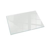 Plaque de Sol de Cheminée 100x70 cm Verre Revêtement de Sol Bords Polis Rectangle Plaque de Sécurité sous la Cheminée Installation Facile Protection Thermique - Couleur Gris