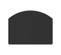 Le Marquier Plaque de protection de sol pour poêle acier demi-ronde - 75 x 65 cm - PSA65