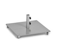 Plaque de sol en acier pour parasol 75x75 cm avec roulettes Weishäupl - BP440055