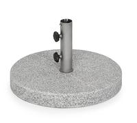 Plaque de sol granit gris/blanc rond Ø 70 cm pour parasol Weishäupl - BP362075