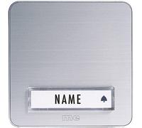 M-E Modern Electronics Plaque de sonnette simple KTA-1 A/S argent 12 V/1 A