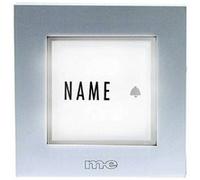 Plaque de sonnette simple m-e modern-electronics KTB-1 S argent 12 V/1 A Argent G