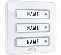M-E Modern Electronics Plaque de sonnette KTA-3 x3 12 V/1 A Blanc
