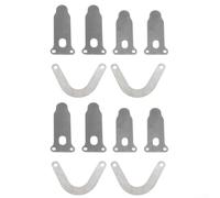 Plaque de Soupape pour compresseur 12pcs Métal Durables Plaque | Métal pour robuste, longue durée de vie, finition argent, compatible pistons, installation facile