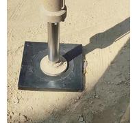 Plaque de stabilisation robuste pour crics de grue, stabilisateur noir texturé étanche pour camions/camping-cars, 12-24 pouces, poignée intégrée, options de paquet de 1 à 6 (50 x 50 x 5 cm /