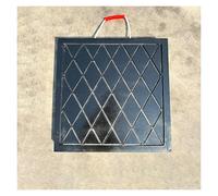 Plaque de stabilisation robuste pour grue, empilable, avec poignée à corde pour camions et remorques, empêche l'enfoncement des crics et nacelles élévatrices, format carré 70 x 70 x 7 cm (27