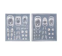 Plaque de stamping en silicone pour ongles - Moules de sculpture de poupées - Cornes de diable - Moules en silicone pour nail art