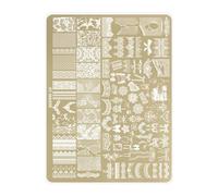 Plaque de stamping pour ongles avec motifs créatifs papillon et fleur pour les amateurs et les femmes professionnelles