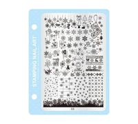 Plaque de stamping pour ongles compatible avec le gel, largement utilisée pour les professionnels et les amateurs de nail stamping
