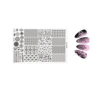 Plaque de stamping pratique en acier inoxydable avec des designs traditionnels uniques pour manucure pour nail art à la mode plaques professionnelles