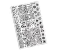 Plaque de stamping pratique résistante à la rouille MetalNails Art Template Convient pour créer des looks distinctifs pour toutes les occasions Plaque de stamping Nail Art