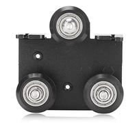 Plaque de Support Arrière D'extrudeuse D'imprimante 3D, Cadre D'extrusion en Aluminium à Fente en V Plaque Arrière de Support D'extrudeuse Noire pour Ender 3 V2, pour Ender 3s/3
