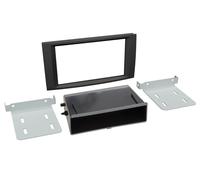 Plaque de support autoradio 2Din avec compartiment pour VW T5-7H- Touareg-7L-