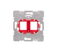 Plaque de support avec élément de poignée rouge Berker 454101