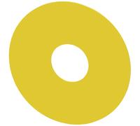 Plaque De Support D'Arrêt D'Urgence Siemens 75mm Jaune - 3SU19000BC310AA0 [2 Pièces]