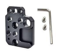 Plaque de support de moniteur en alliage d'aluminium avec trous filetés 1/4 3/8 pour griffe froide, plaque de montage pour stabilisateur DJI Ronin RS3/RS2/RSC2/SC/S