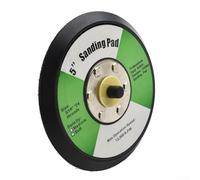 Plaque de support de patin de ponçage DA de 5" 125 mm pour ponceuses orbitales aléatoires - Accessoire de polissage et de meulage en polyuréthane, compatible avec filetage 5/16"-24 (noir)