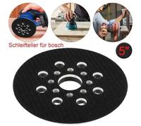 Plaque de support de ponçage orbitale de remplacement de 5 pouces à 8 trous avec fixation auto-agrippante pour ponceuse BOSCH GEX 125-1 AE PEX 220A Turbo