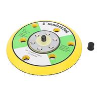 Plaque de support de ponceuse ronde de 5 pouces avec configuration à 6 trous - Remplacement universel du plateau de machine à polir - Matériau ABS pour le meulage des surfaces et