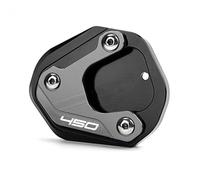 Plaque De Support D'extension Béquille Latérale Moto, Bouchons Valve Pneu Pour CFMOTO 450SR 450NK 450CLC 2023 2024 2025(Kickstand Pad Titanium)