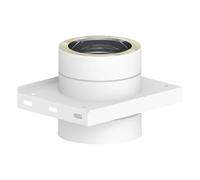 Plaque de support - double paroi - Jeremias DW-WHITE 200 mm