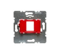 Plaque de support individuelle avec Berker rouge R.1/R.3 454001