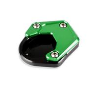 Plaque De Support Moto Coussinet Pied Béquille Latérale Agrandie Pour Versys650 Pour Versys 650 2010-2019 Pour Ninja 400 2022 2023 Coussin Béquille Moto(VERT)