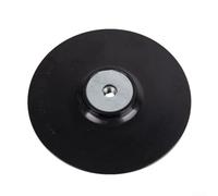 Plaque de support pour meuleuse d'angle avec filetage M10 et écrou de blocage, disque en fibre pour ponceuse, polisseuse, noir - 100 mm