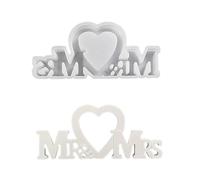 Plaque de table de mariage en résine de silicone souple pour décoration de maison ou célébrations de mariage
