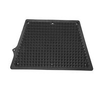 Plaque de tableau arrière hors-bord robuste en PVC, grille trapézoïdale, support de moteur pour bateaux gonflables, kayaks, yachts, 21 x 32 x 19,4 cm (Noir)