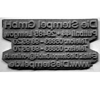 Plaque de texte de rechange pour tampon Trodat (4915)