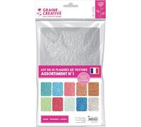Plaque De Texture Assortie, Pour Pate A Modeler Fimo - Lot De 10 [Jouet]
