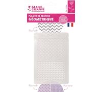 Plaque de texture géométrique - graine créative Incolore G