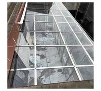 Plaque de Toit en Polycarbonate, Plaques en Polycarbonate Résistantes Couverture Toit Étanche Pluie pour Abris Voiture, Pergolas, Vérandas(1.2x3m/3.94x9.84ft)