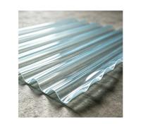 Plaque de toiture en polycarbonate de 1,5 mm - Panneaux en plastique à haute transmission de la lumière - Durable et résistant aux chocs pour serre, abri de jardin, auvent, 1,2 x 2,4 m